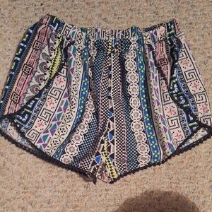 Colorful Geometric Kids Shorts